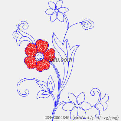 svg矢量绣花图下载