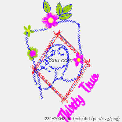 svg矢量绣花图下载