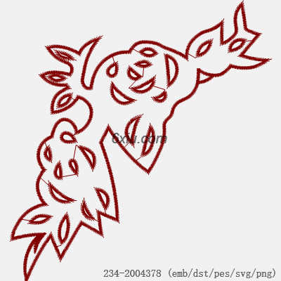 svg矢量绣花图下载