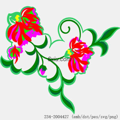 svg矢量绣花图下载