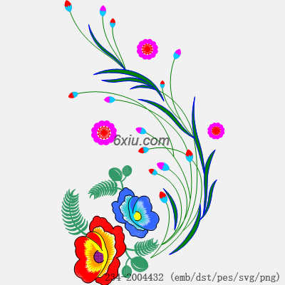 svg矢量绣花图下载