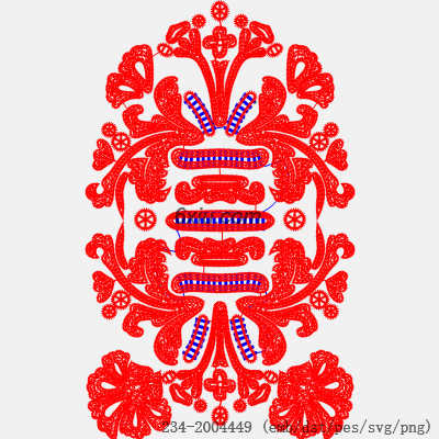 svg矢量绣花图下载