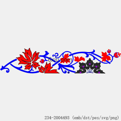svg矢量绣花图下载