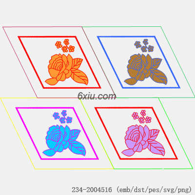 svg矢量绣花图下载