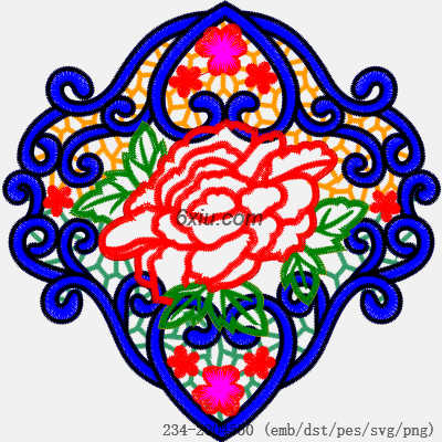 svg矢量绣花图下载