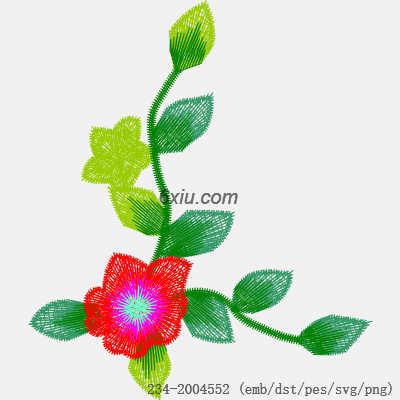 svg矢量绣花图下载