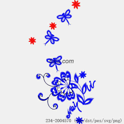 svg矢量绣花图下载