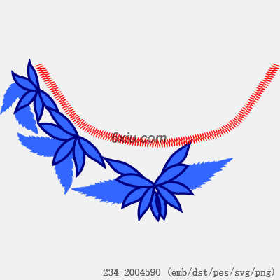 svg矢量绣花图下载