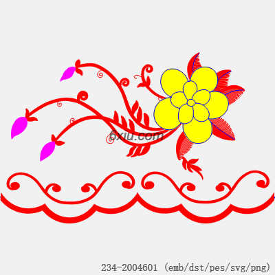 svg矢量绣花图下载
