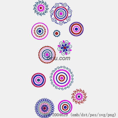 svg矢量绣花图下载