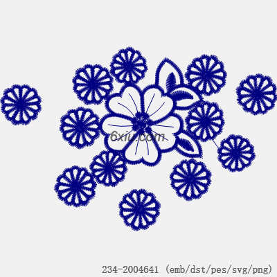 svg矢量绣花图下载