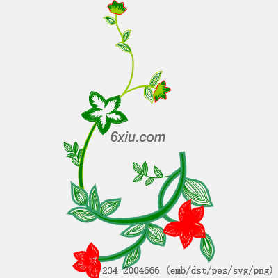 svg矢量绣花图下载
