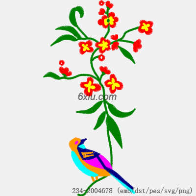 svg矢量绣花图下载