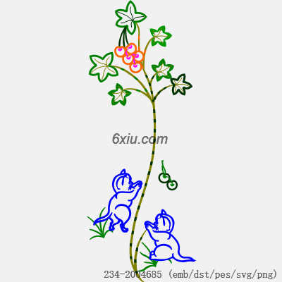 svg矢量绣花图下载