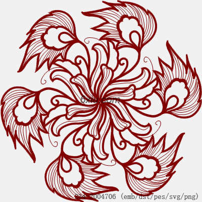 svg矢量绣花图下载