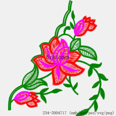 svg矢量绣花图下载