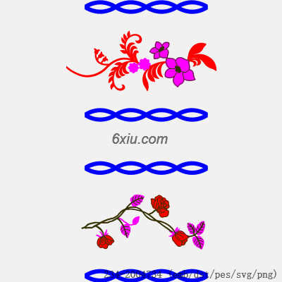 svg矢量绣花图下载