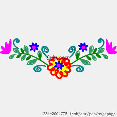 svg矢量绣花图下载