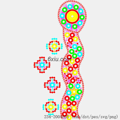 svg矢量绣花图下载
