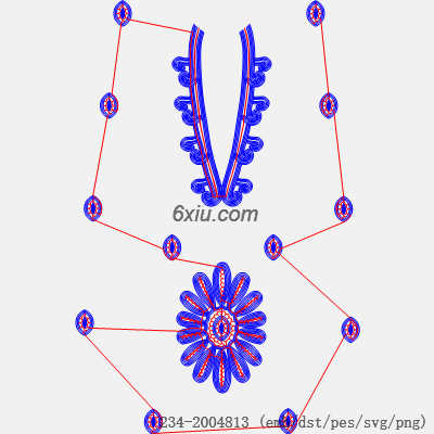 svg矢量绣花图下载