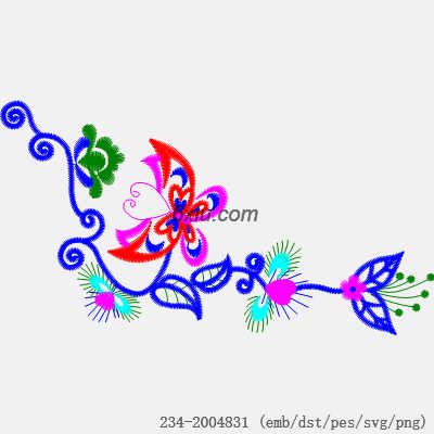 svg矢量绣花图下载