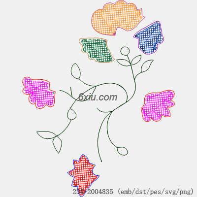 svg矢量绣花图下载