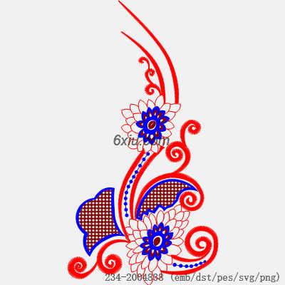 svg矢量绣花图下载