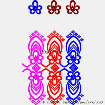 svg矢量绣花图下载