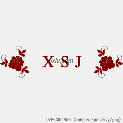 svg矢量绣花图下载