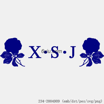 svg矢量绣花图下载