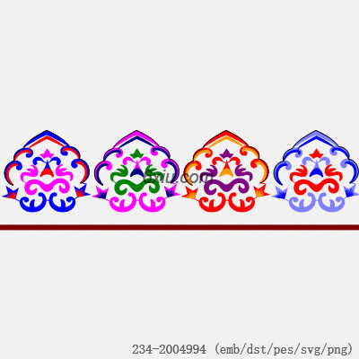 svg矢量绣花图下载