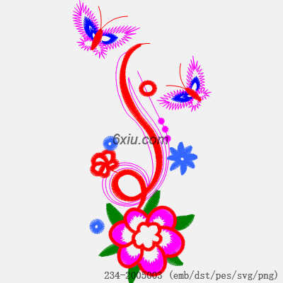 svg矢量绣花图下载