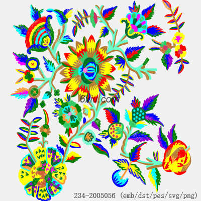 svg矢量绣花图下载