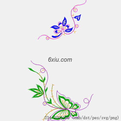 svg矢量绣花图下载