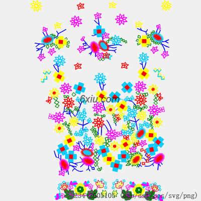 svg矢量绣花图下载