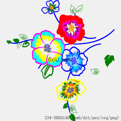 svg矢量绣花图下载