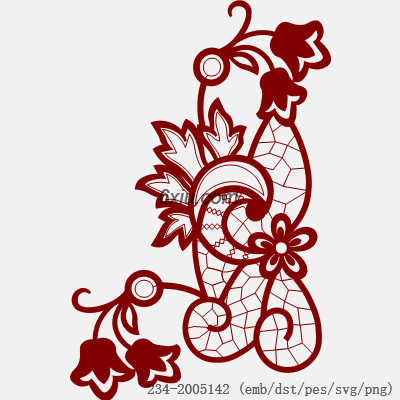 svg矢量绣花图下载