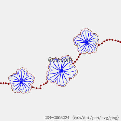 svg矢量绣花图下载
