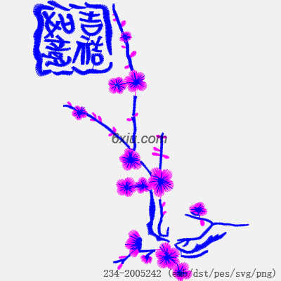 svg矢量绣花图下载
