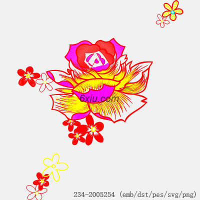 svg矢量绣花图下载