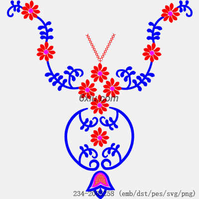 svg矢量绣花图下载