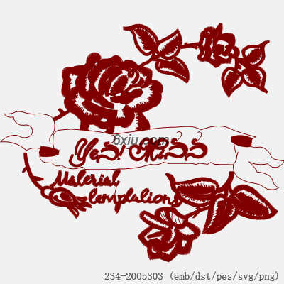 svg矢量绣花图下载