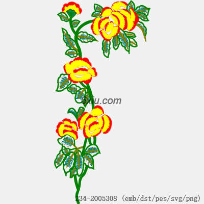 svg矢量绣花图下载
