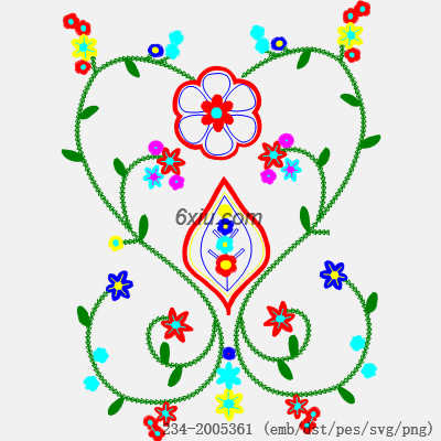 svg矢量绣花图下载