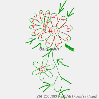 svg矢量绣花图下载