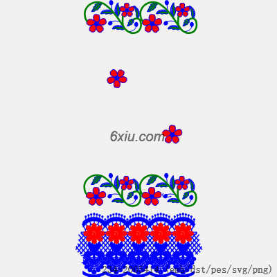 svg矢量绣花图下载