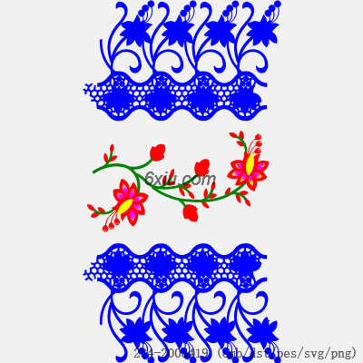 svg矢量绣花图下载