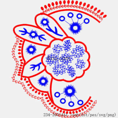 svg矢量绣花图下载