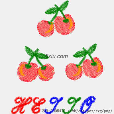 svg矢量绣花图下载