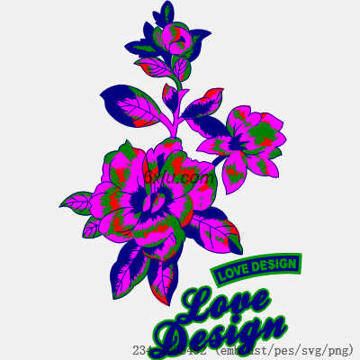 svg矢量绣花图下载